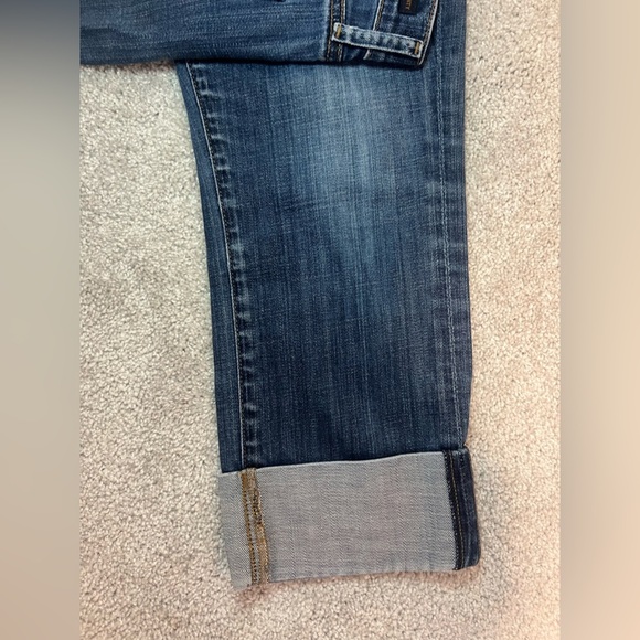 Citizens Of Humanity Dani Dark Blue Cropped Straight Leg Jeans - Picture 5 of 5